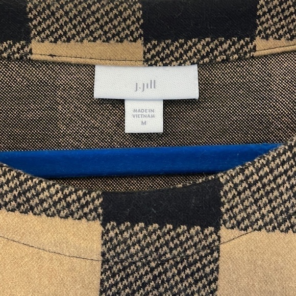 J.Jill womens plaid fall/winter sweater in black and brown - like new condition - Picture 5 of 5